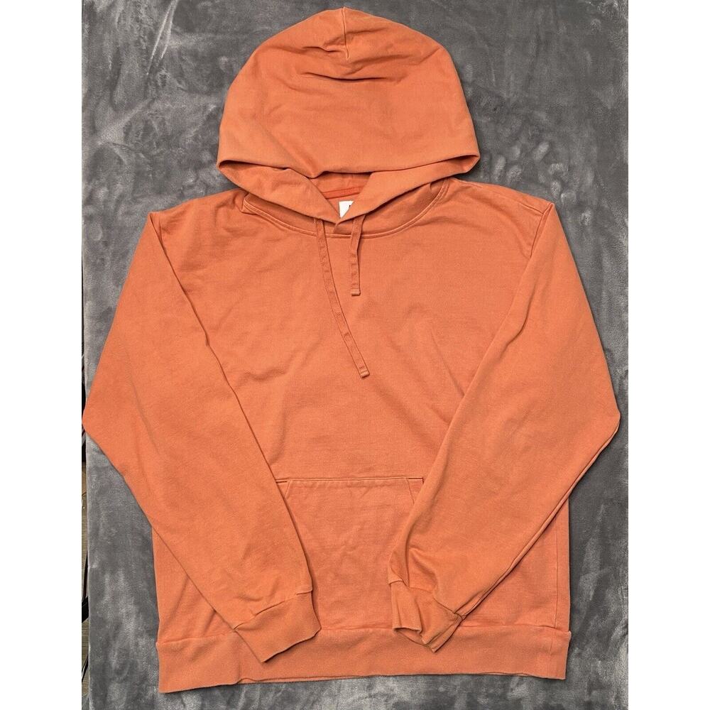 Pilgrim Surf Supply Puryear Pullover Hoodie Men's Large Orange Sweatshirt Hooded